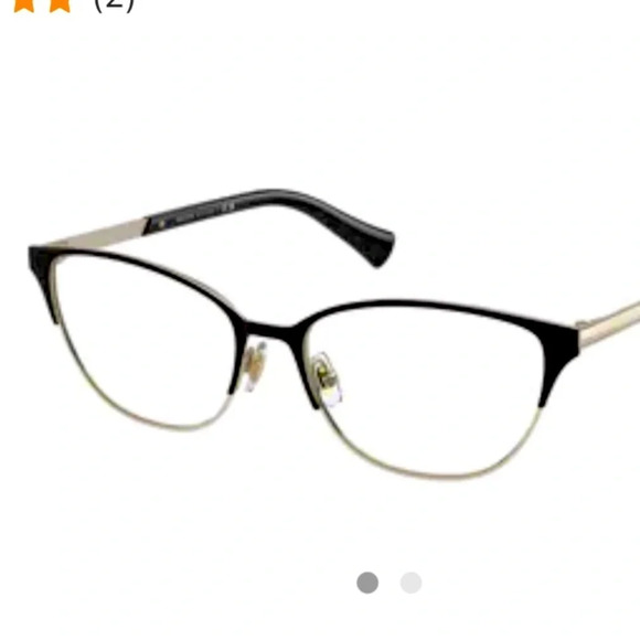 Ralph Lauren™ RA6055 Eyeglasses Frames Case RXable 9452 Black Gold NWT - Picture 1 of 8